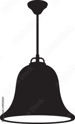 Black hanging pendant lamp elegant ceiling lighting fixture interior decorations