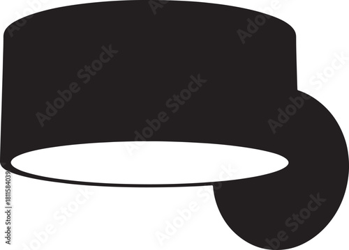 Silhouette Light Fixture Ceiling Lighting Home Decor Interior Design Illustration