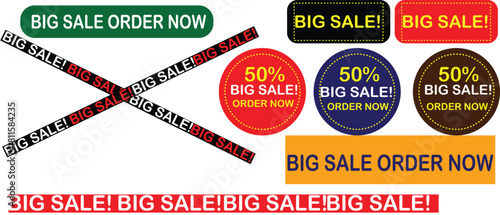 Sale Promotion Graphics with Order Now Buttons