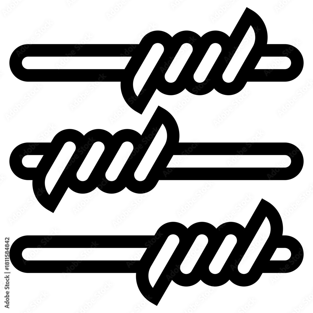 Obraz premium barbed wire icon