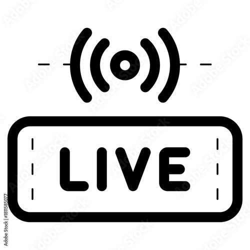 live streaming icon