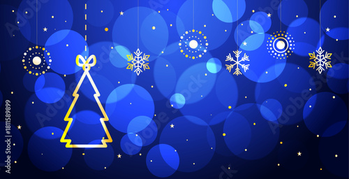 albero di natale, cartolina di natale, albero, natale