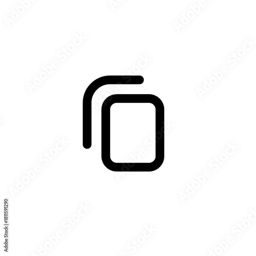 Copy outline button icon