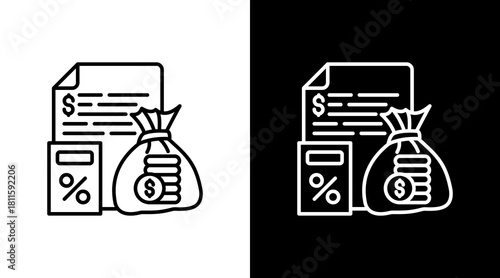 Budget Planning With Icon Set Design