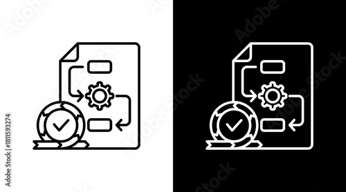 Agile Sprint With Icon Set Design