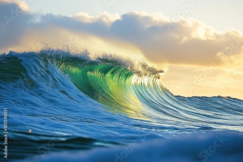 Fototapeta Naklejka Na Ścianę i Meble -  Beautiful wave in New Zealand