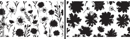 Floral Line Art, Botanical Illustration Drawing, Elegant Flower Sketch, Minimal Nature Design, Hand Drawn Floral Vector, Black and White Flower Outline, Garden Plant Artwork, Delicate Botanical Design