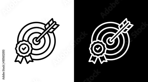 Target With Icon Set Design