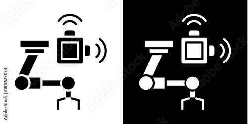 Iot Sensors  Icon Set White Style Collection