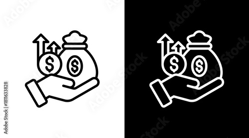 Revenue Growth With Icon Set Design