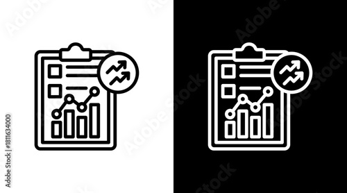 Financial Analysis With Icon Set Design
