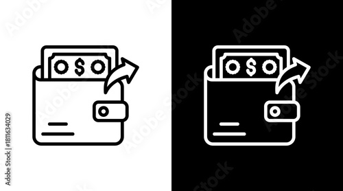 Expenditure With Icon Set Design