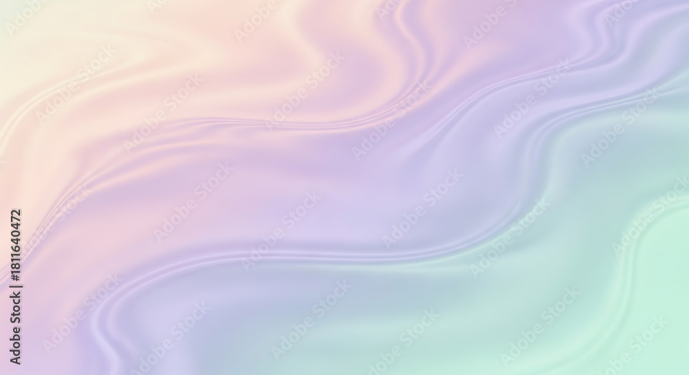 Fototapeta premium Soft pastel colors blend gently in a dreamy, abstract fluid texture.