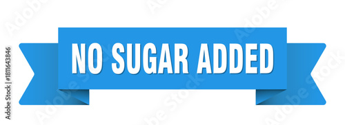 no sugar added ribbon isolated on transparent background. no sugar added ribbon