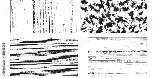 Grunge Textures Black and White Irregular Shapes Distressed Elements using Abstract Grunge Effects for Graphic Design and Digital Art Projects providing a unique visual impact 165