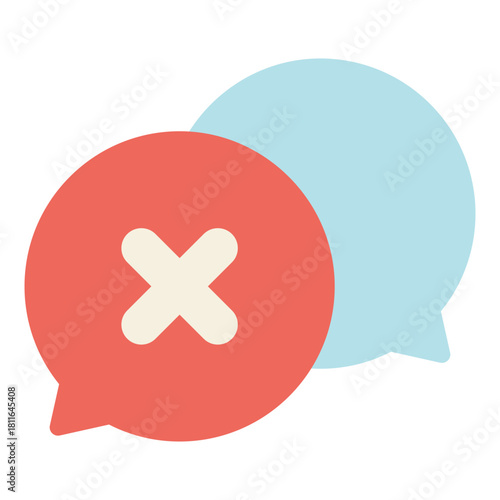 disagreement conversation flat icon