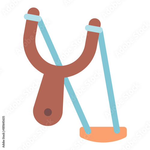 slingshot flat icon