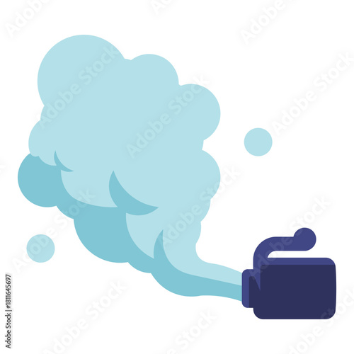 tear gas flat icon