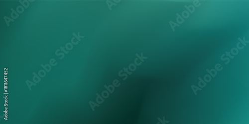 Teal Background, Gradient Green Shapes, Solid Color, Design Element Use. Smooth color gradients provide a clean, modern backdrop for graphic designs and digital art projects with soft transitions