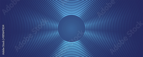 Bright blue dynamic abstract vector background with diagonal lines. 3d cover of business presentation banner for sale event night party. Fast moving soft circle wave line stripe decoration