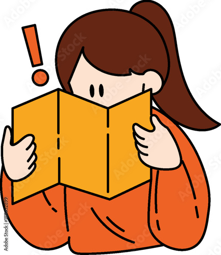 Lost tourist looking at map, confused expression Milestone Tracking Brainstorm