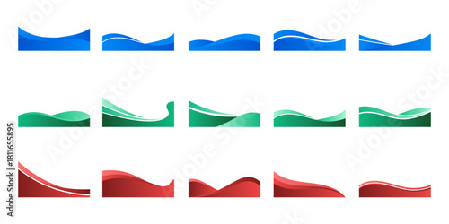 Gradient Business Letterhead Header and Footer
