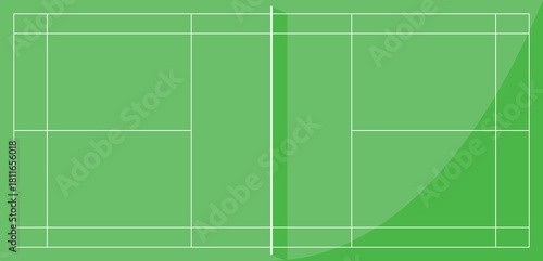 Green Badminton Court