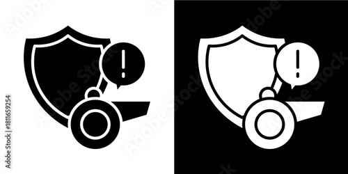 Whistleblower Protection  Icon Set White Style Collection
