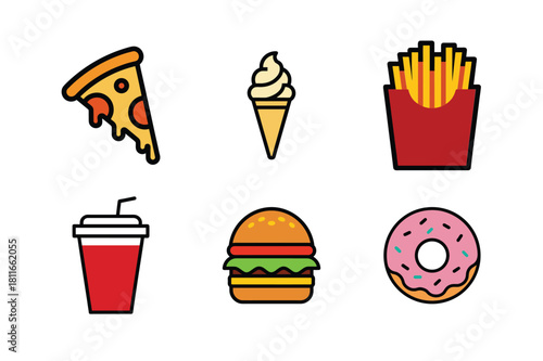 fast food symbols