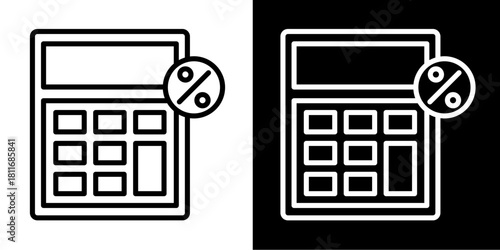 Finance Calculator   Icon Set White Style Collection