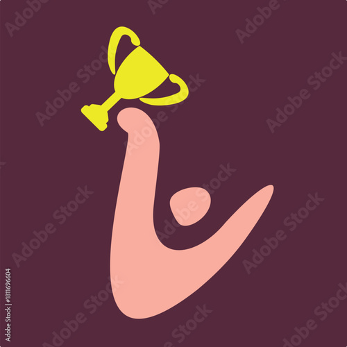 trophy, victory, celebration, athlete, achievement, joy, sports, success, winner, abstract, colorful, award, competition, motivation, teamwork, inspiration, performance, symbol, triumph, hands up, che