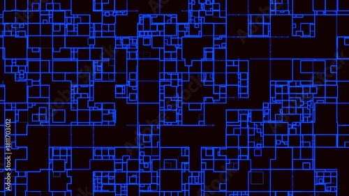 abstract blue background with squares