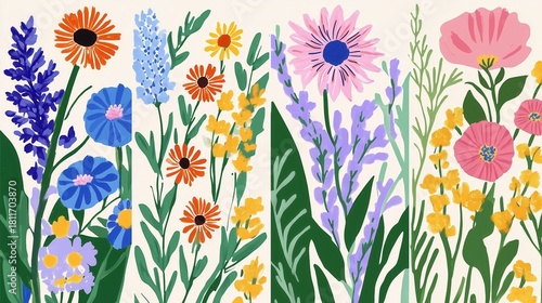 Colorful Floral Illustration