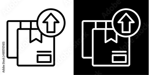 Package Delivery  Icon Set White Style Collection
