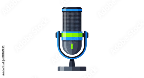 Capture clear audio with this vibrant microphone, perfect for podcasting, streaming, or vocal recording at home and in the studio for professional results