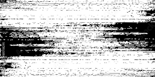 Grunge background is black and white. Vector texture of dirt, dust, chips, cracks. Chaotic vintage city wall template. Noise, debris on the surface. eps 10