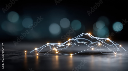 Futuristic digital technology network showcasing innovative connectivity solutions for modern data communication and cybersecurity systems in a sleek, abstract style