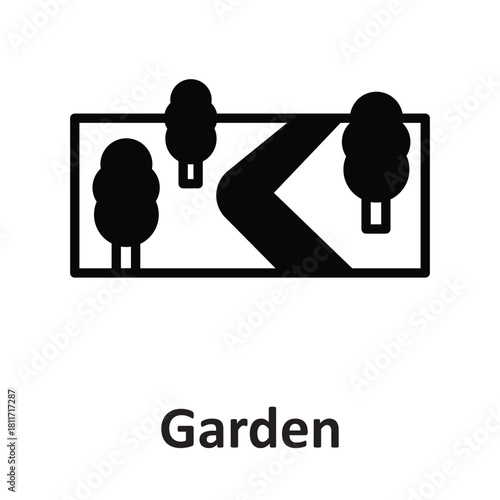 Garden Vector icon which can easily modify or edit