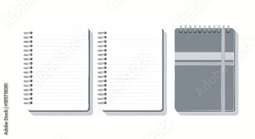 Minimalist Notebooks with Clean Lines for Planning and Note Taking