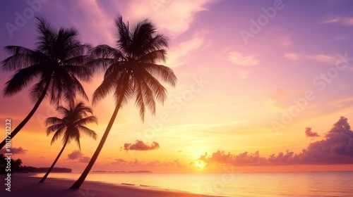 3.A stunning sunset scene featuring the United States Capitol building silhouetted against a vibrant sky. The sky glows with golden yellow and purple tones as the flag stands out in sharp contrast,