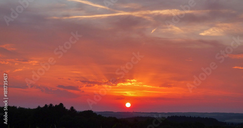 sunset in the clouds