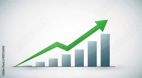 Green arrow pointing upward on financial graph. Business growth chart with rising trend line. Digital stock market data visualization for investment analysis. Free Download Green arrow pointing upward on financial graph. Business growth chart with rising trend line. Digital stock market data visualization for investment analysis. - GFXLoad