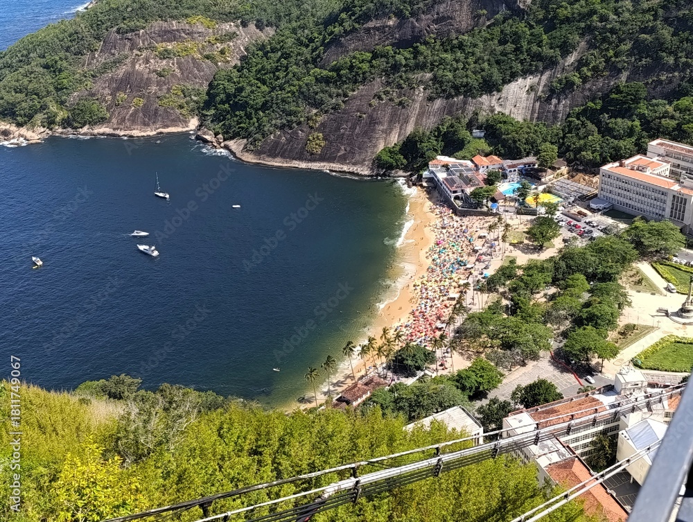 Naklejka premium Praia Vermelha - Urca - Rio de Janeiro - Brasil.