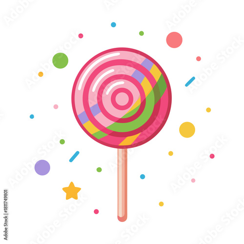 Sweet Birthday Lollipop Icon