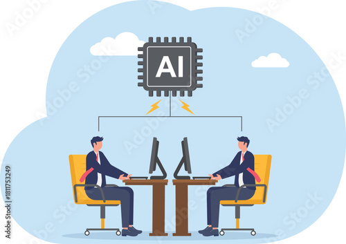 illustration of supplying data prompts to enhance AI databases for better business assistance

