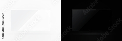 Transparent screen overlays for devices, ideal for showcasing designs. PNG