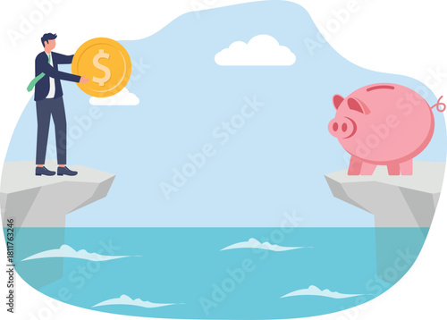 illustration of challenges in business investment
