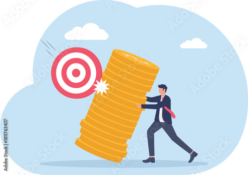 illustration of maintaining business performance to effectively meet business targets
