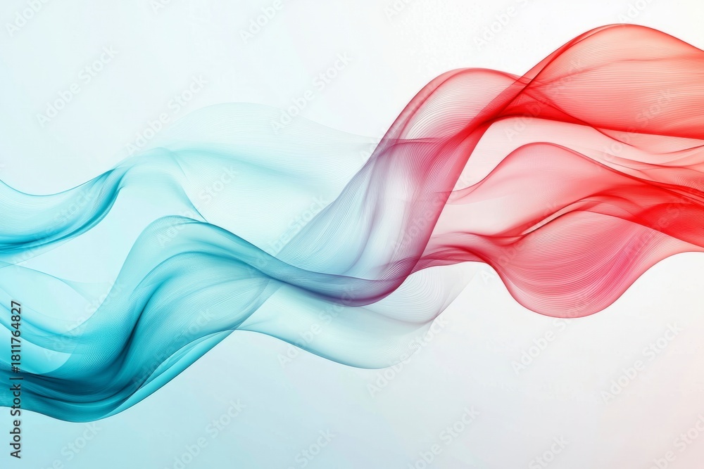 Fototapeta premium Colorful abstract smoke background with flowing shapes and soft gradients in various hues