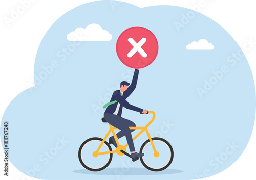 illustration of completing a business project
